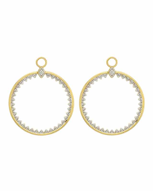 Lisse Medium Open Circle Half-Kite Earring Charms